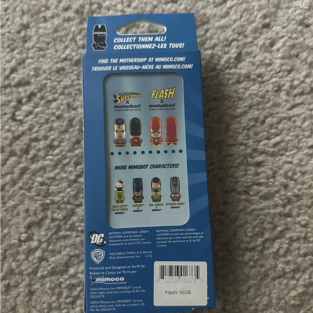 DC universe FLASH Mimobot USB 2.0 Flash Memory Drive 16gb